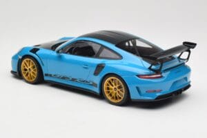 Porsche 911 991.2 GT3 RS Weissach Package Shark Blue Wording Χρυσές Ζάντες Μαγνησίου Minichamps 1:18 153068237 Μέταλλο - εικόνα 5 από 6