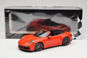 Porsche 911 992 Carrera 4S Καμπριολέ Πορτοκαλί Minichamps 1:18 155067334 Μέταλλο - εικόνα 6 από 6