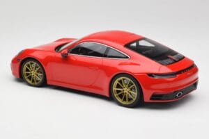 Porsche 911 992 Carrera 4S Guards Κόκκινο & Χρυσές Ζάντες Minichamps 1:18 153067328 Μέταλλο - εικόνα 5 από 6