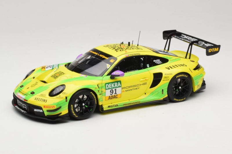 Porsche 911 GT3 R #91 T. Preining Manthey EMA DTM Norisring Winner 2023 Minichamps 1:18 MG-M-911-DTM-n91-23-1802 Μέταλλο