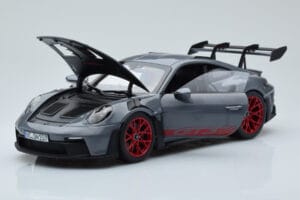 Porsche 911 992 GT3 RS Arctic Γκρι Pyro Κόκκινο Norev 1:18 187350 Μέταλλο - εικόνα 2 από 8