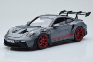 Porsche 911 992 GT3 RS Arctic Γκρι Pyro Κόκκινο Norev 1:18 187350 Μέταλλο