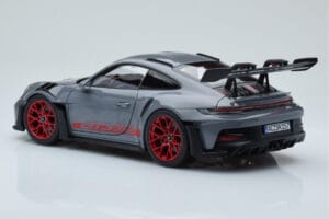 Porsche 911 992 GT3 RS Arctic Γκρι Pyro Κόκκινο Norev 1:18 187350 Μέταλλο - εικόνα 7 από 8