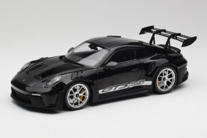 Porsche 911 992 GT3 RS Μαύρο Με Ασημί Ζάντες Minichamps 1:18 155062231 Μέταλλο