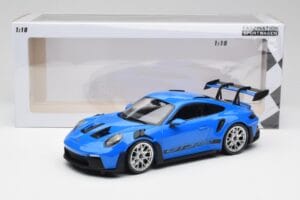 Porsche 911 992 GT3 RS Μπλε & Ασημί Ζάντες & Μαύρο Ντεκόρ Minichamps 1:18 153062234 Μέταλλο - εικόνα 6 από 6