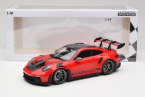 Porsche 911 992 GT3 RS Guards Κόκκινο & Ασημί Ζάντες Weissach Package Minichamps 1:18 153062246 Μέταλλο - εικόνα 6 από 6