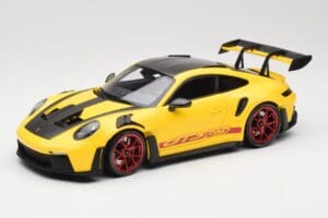 Porsche 911 992 GT3 RS Racing Yellow Weissach Package & Red Wheels Minichamps 1:18 110062025 Μέταλλο