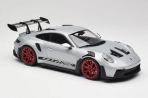 Porsche 911 992 GT3 RS Ασημί & Κόκκινες Ζάντες Minichamps 1:18 153062241 Μέταλλο - εικόνα 4 από 6