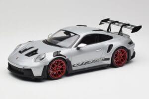 Porsche 911 992 GT3 RS Ασημί & Κόκκινες Ζάντες Minichamps 1:18 153062241 Μέταλλο