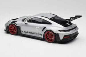 Porsche 911 992 GT3 RS Ασημί & Κόκκινες Ζάντες Minichamps 1:18 153062241 Μέταλλο - εικόνα 5 από 6