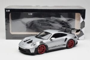 Porsche 911 992 GT3 RS Ασημί & Κόκκινες Ζάντες Minichamps 1:18 153062241 Μέταλλο - εικόνα 6 από 6