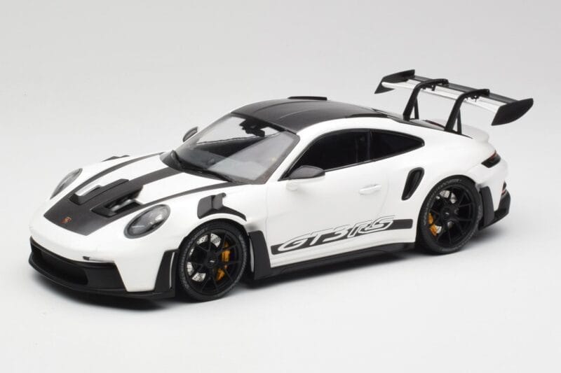 Porsche 911 992 GT3 RS Λευκό & Μαύρες Ζάντες Minichamps 1:18 155062230 Μέταλλο