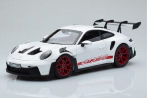 Porsche 911 992 GT3 RS Λευκό Pyro Κόκκινο Norev 1:18 187352 Μέταλλο