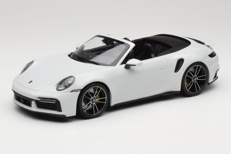 Porsche 911 992 Turbo S Καμπριολέ White Metallic Minichamps 1:18 155069080 Μέταλλο