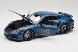 Porsche 911 992 Turbo S Coupe Sport Design Μπλε Minichamps 1:18 113069073 Μέταλλο - εικόνα 2 από 8
