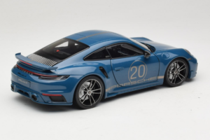 Porsche 911 992 Turbo S Coupe Sport Design Μπλε Minichamps 1:18 113069073 Μέταλλο - εικόνα 3 από 8