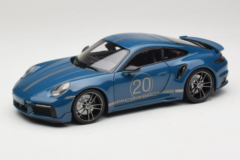 Porsche 911 992 Turbo S Coupe Sport Design Μπλε Minichamps 1:18 113069073 Μέταλλο