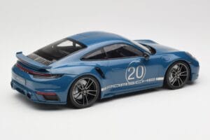 Porsche 911 992 Turbo S Sport Design Package Gentian Blue Metallic Minichamps 1:18 155069170 Μέταλλο - εικόνα 2 από 6