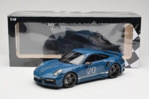 Porsche 911 992 Turbo S Sport Design Package Gentian Blue Metallic Minichamps 1:18 155069170 Μέταλλο - εικόνα 6 από 6