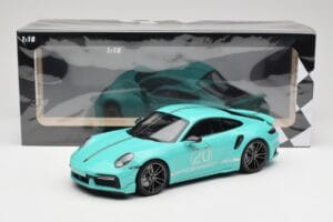 Porsche 911 992 Turbo S Sport Design Package Racing Green Minichamps 1:18 155069175 Μέταλλο - εικόνα 6 από 6