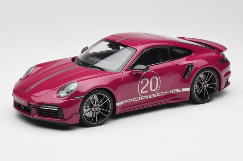 Porsche 911 992 Turbo S με Sport Design Package Κόκκινο Minichamps 1:18 155069172 Μέταλλο