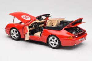 Porsche 911 993 Carrera Καμπριολέ Κόκκινο Bburago 1:18 3090 Μέταλλο - εικόνα 5 από 8