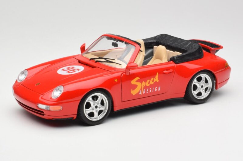 Porsche 911 993 Carrera Καμπριολέ Κόκκινο Bburago 1:18 3090 Μέταλλο