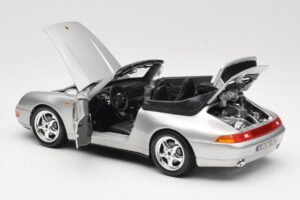 Porsche 911 993 Carrera Καμπριολέ Ασημί Bburago 1:18 18-12039 Μέταλλο - εικόνα 5 από 8