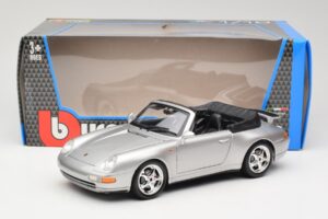 Porsche 911 993 Carrera Καμπριολέ Ασημί Bburago 1:18 18-12039 Μέταλλο - εικόνα 8 από 8