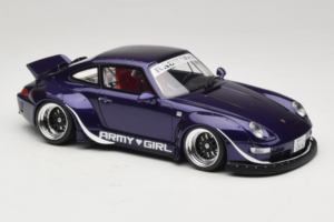 Porsche 911 993 RWB Army Girl Μωβ GT Spirit 1:18 GT562 Ρητίνη - εικόνα 4 από 6