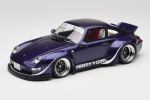 Porsche 911 993 RWB Army Girl Μωβ GT Spirit 1:18 GT562 Ρητίνη