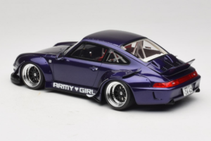 Porsche 911 993 RWB Army Girl Μωβ GT Spirit 1:18 GT562 Ρητίνη - εικόνα 5 από 6
