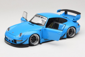 Porsche 911 993 RWB Γαλάζιο Gun Grey Wheels AUTOart 1:18 78152 Σύνθετο - εικόνα 2 από 8
