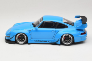 Porsche 911 993 RWB Γαλάζιο Gun Grey Wheels AUTOart 1:18 78152 Σύνθετο - εικόνα 4 από 8