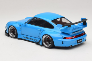 Porsche 911 993 RWB Γαλάζιο Gun Grey Wheels AUTOart 1:18 78152 Σύνθετο - εικόνα 7 από 8