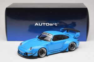 Porsche 911 993 RWB Γαλάζιο Gun Grey Wheels AUTOart 1:18 78152 Σύνθετο - εικόνα 8 από 8