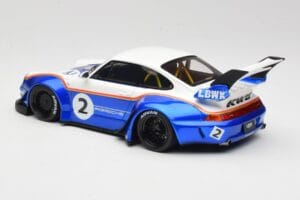 Porsche 911 993 RWB X Liberty Walk Λευκό Με Μπλε GT Spirit 1:18 GT530 Ρητίνη - εικόνα 5 από 8