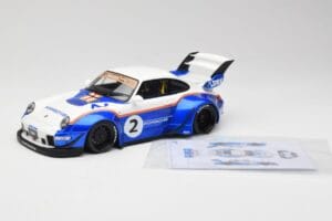 Porsche 911 993 RWB X Liberty Walk Λευκό Με Μπλε GT Spirit 1:18 GT530 Ρητίνη - εικόνα 7 από 8