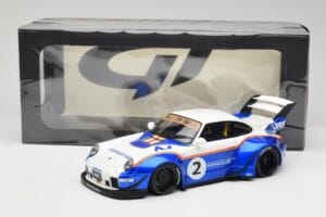 Porsche 911 993 RWB X Liberty Walk Λευκό Με Μπλε GT Spirit 1:18 GT530 Ρητίνη - εικόνα 8 από 8