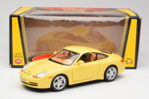 Porsche 911 996 Carrera Κίτρινο Bburago 1:18 30085-M1 Μέταλλο - εικόνα 8 από 8