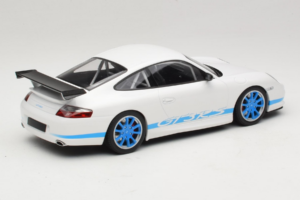 Porsche 911 996 GT3 RS Λευκό Μπλε Ρίγες Minichamps 1:18 155062021 Μέταλλο - εικόνα 2 από 6