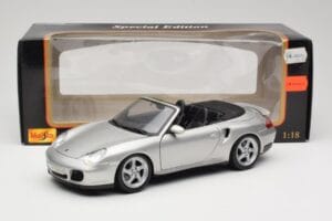 Porsche 911 996 Turbo Καμπριολέ Ασημί Maisto 1:18 31660 Μέταλλο - εικόνα 8 από 8