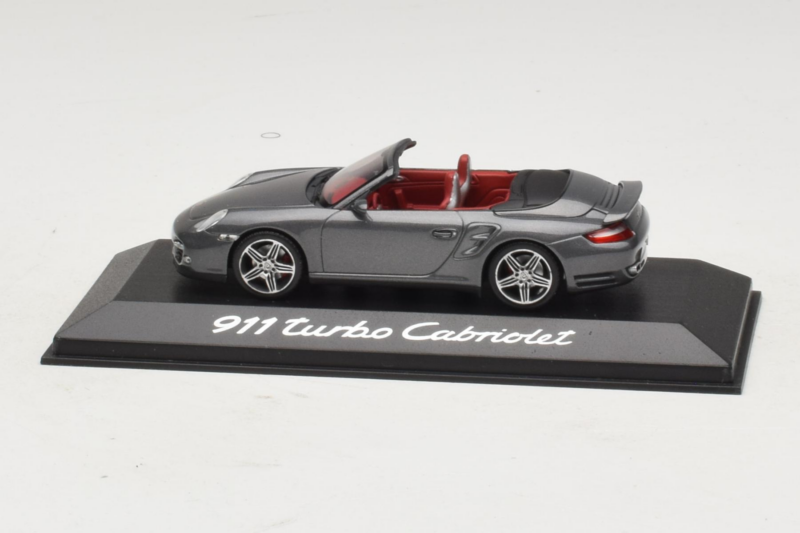 Porsche 911 997 Turbo Cabriolet Grey Metallic Minichamps 1:43 WAP02015218 Μέταλλο