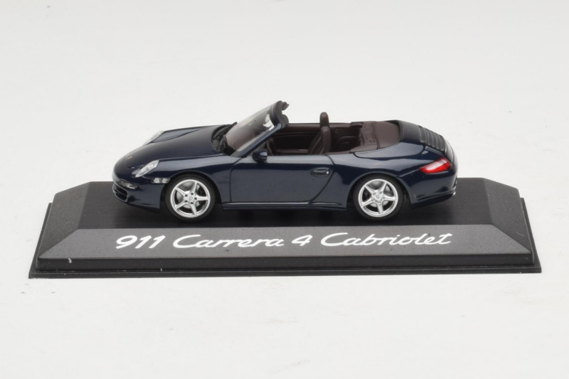 Porsche 911 997 Carrera 4 Καμπριολέ Σκούρο Μπλε Minichamps 1:43 WAP02015216-P1 Μέταλλο