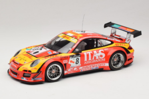 Porsche 911 997 GT3 R #8 De Lorenzi Racing De Lorenzi 24 Hours of Spa 2011 Minichamps 1:18 151118918 Μέταλλο