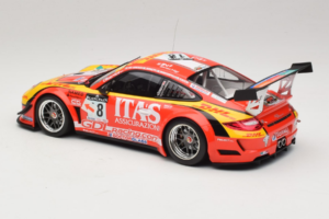 Porsche 911 997 GT3 R #8 De Lorenzi Racing De Lorenzi 24 Hours of Spa 2011 Minichamps 1:18 151118918 Μέταλλο - εικόνα 5 από 6