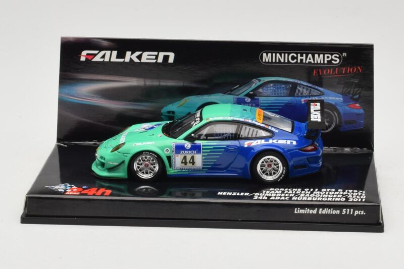 Porsche 911 997 GT3 R #44 Team Falken S. Henzler / P. Dumbreck / M. Ragginger / S. Asch 24 Hours Nurburgring 2011 Minichamps 
