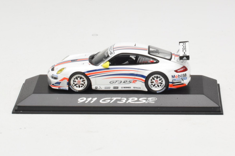 Porsche 911 997 GT3 RSR Λευκό Με Μπλε και Πορτοκαλί Ρίγες 2007 Minichamps 1:43 WAP02000618 Μέταλλο