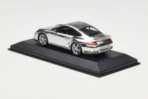 Porsche 911 997 Turbo Chrome Silver Minichamps 1:43 WAP02060816-R Μέταλλο - εικόνα 4 από 5