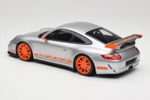 Porsche 911 997.1 GT3 RS Ασημί με Πορτοκαλί Ζάντες Minichamps 1:18 155062120 Μέταλλο - εικόνα 5 από 6